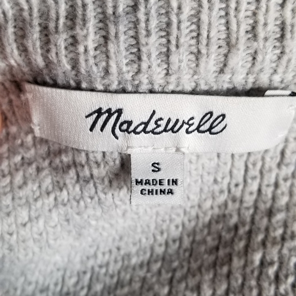 Madewell Province cross-over back pullover sweater Academia - Picture 4 of 7